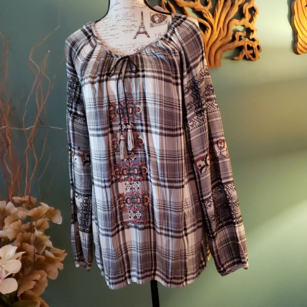 NWT C.J. Banks Peasant Blouse 14W